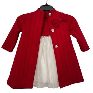 Girls Red Dress with jacket